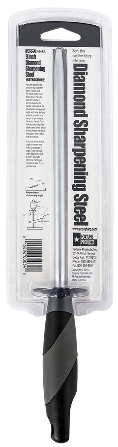 FPI 034C  ACCUSHARP 9IN DIAMOND BUTCHER STL SHRPNR