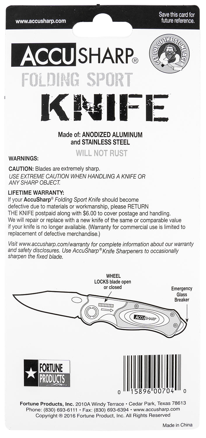 FPI 704C  ACCUSHARP FOLDING SPORT KNIFE CAMO