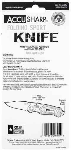 FPI 704C  ACCUSHARP FOLDING SPORT KNIFE CAMO