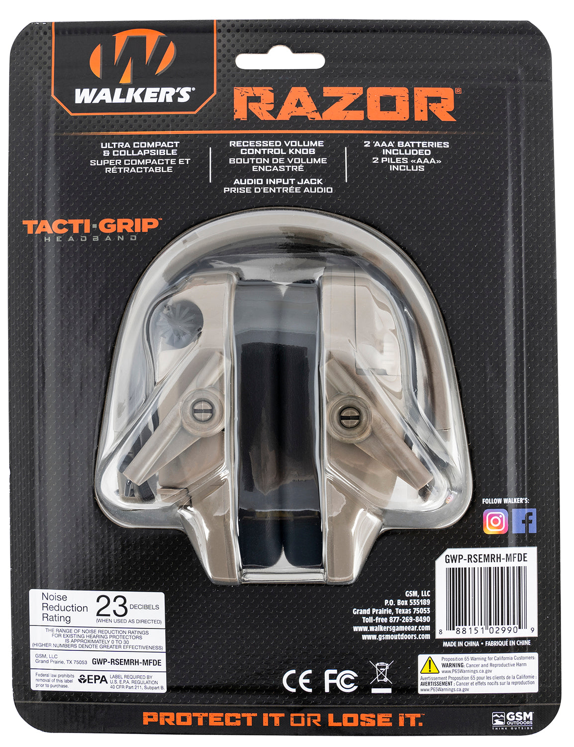 WLKR GWP-RSEMRH-MFDE   RAZR MUFF TACT-GRIP MGA FDE
