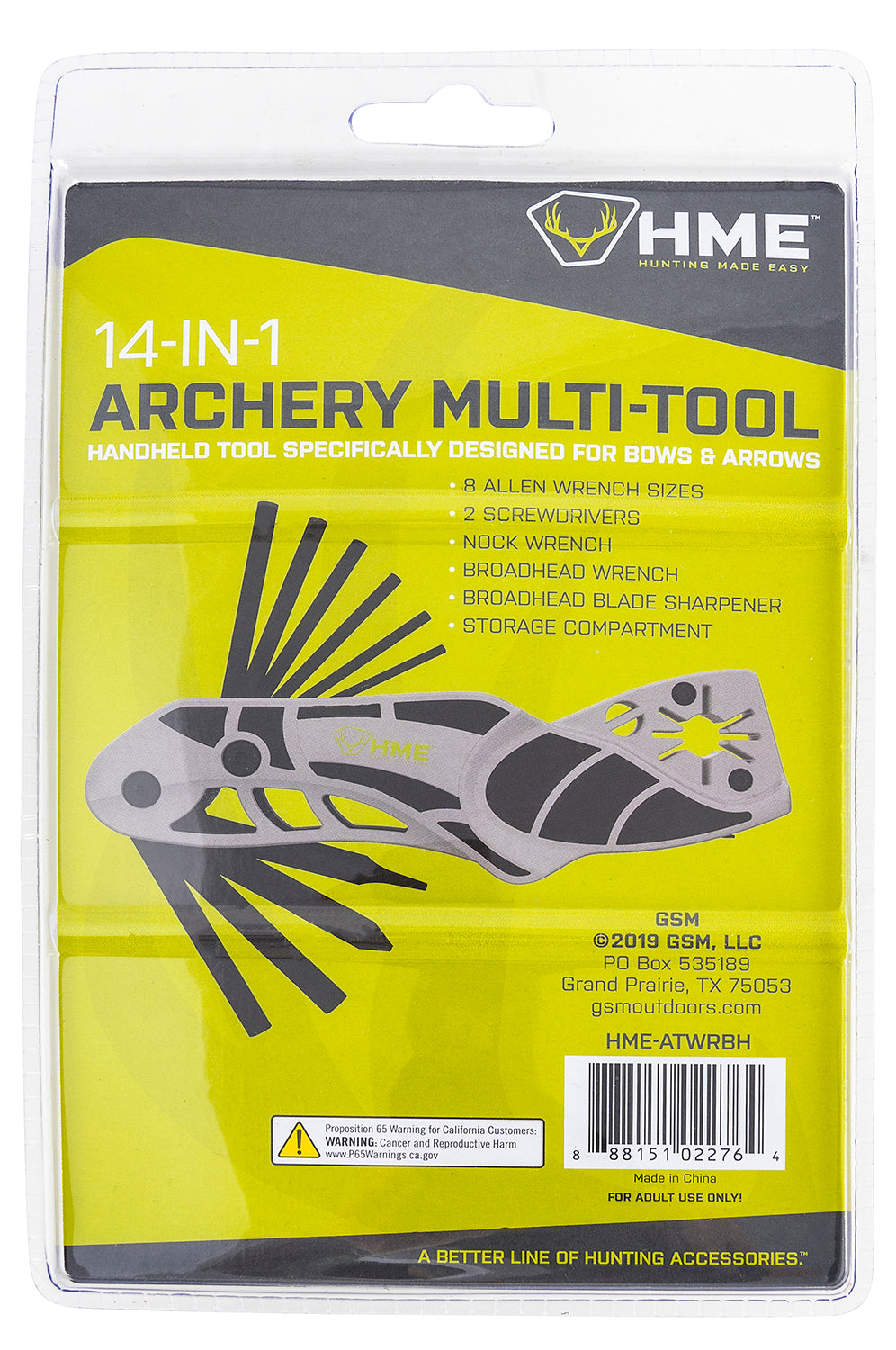 HME HME-ATWRBH    ARCHERY MULTI TOOL