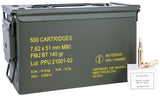 PPU PPRM762M    7.62X51 145 FMJBT RNGMSTR   500 RD