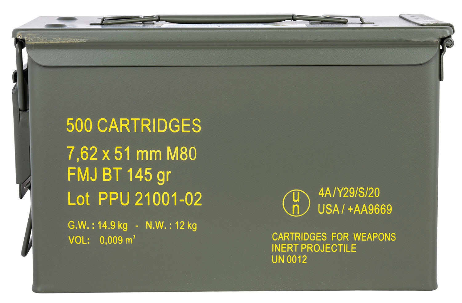 PPU PPRM762M    7.62X51 145 FMJBT RNGMSTR   500 RD