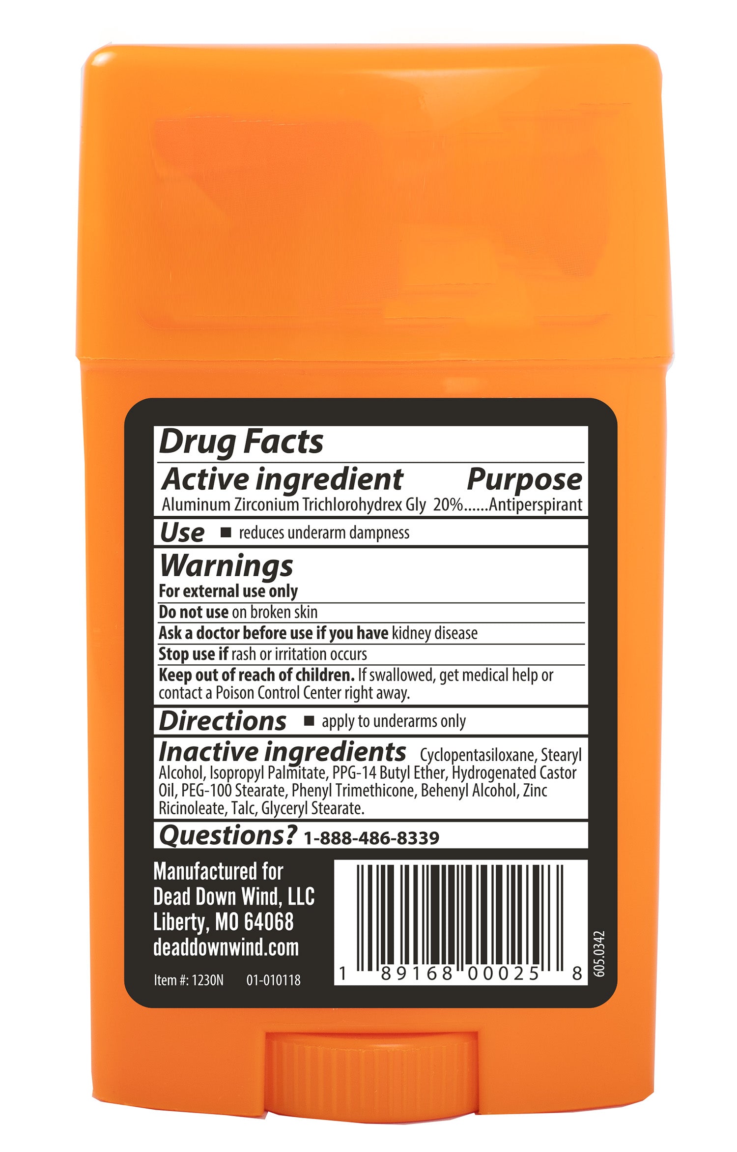 DDW 1230N      ANTIPERSPIRANT &amp; DEODORANT