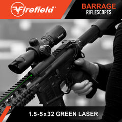 FIREFIELD FF13063   BARRAGE  1.5-5X32 W/GRN LAS