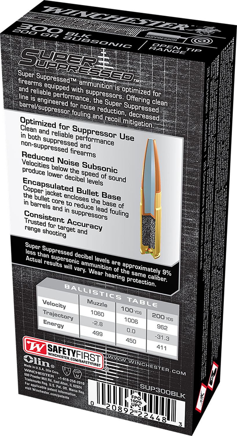 WIN SUP300BLK       300BO   200 FMJOT SUP    20/10