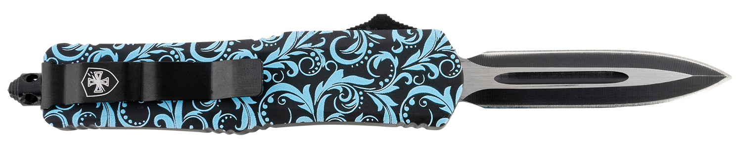 TEMP SMDT131   SML G2 MAIDEN TEAL DAGGER 440C BLK