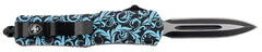 TEMP SMDT131   SML G2 MAIDEN TEAL DAGGER 440C BLK