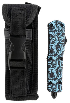 TEMP SMDT131   SML G2 MAIDEN TEAL DAGGER 440C BLK
