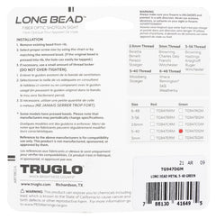 TRU TG-947DGM    LONGBEAD METAL 5/40  GRN