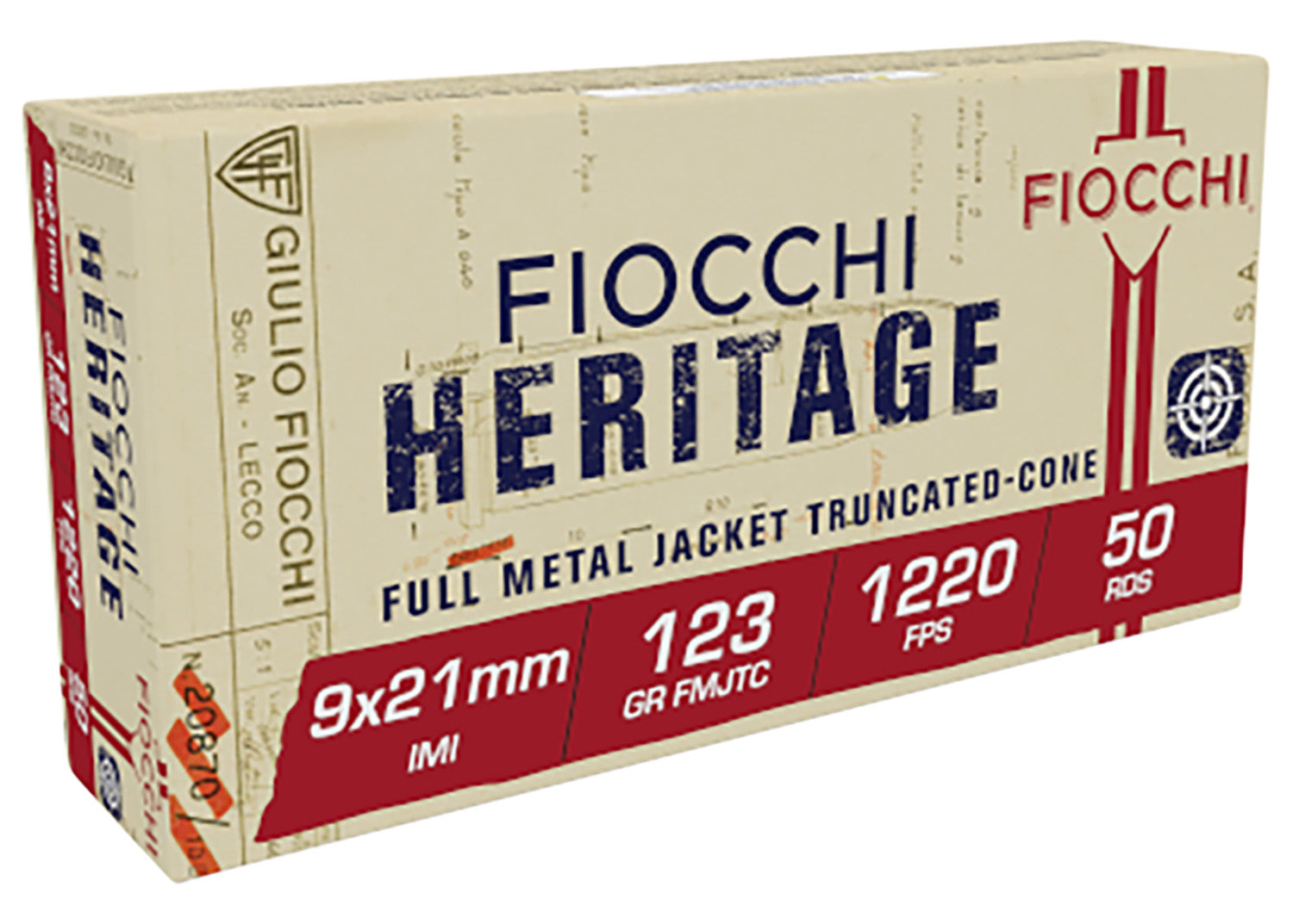 FIO 9X21      9X21       123 FMJ             50/20