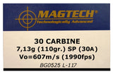 MAGTECH 30A        30 CAR 110 FMC            50/20