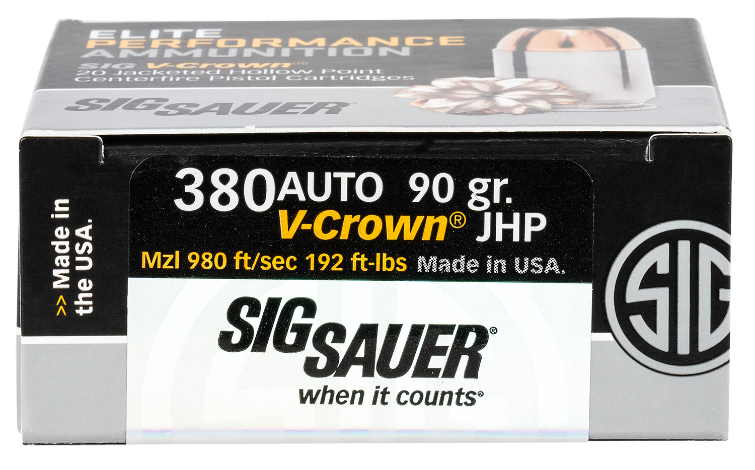 SIG E380A1-20            VCRWN 380   90 JHP  20/10