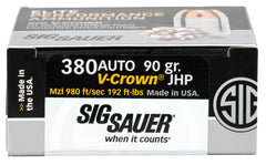 SIG E380A1-20            VCRWN 380   90 JHP  20/10