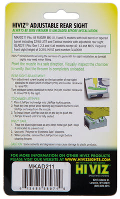 HIVIZ MKAD211  REAR SGT RUG MK 1,2,3,IV 22/45 RGB