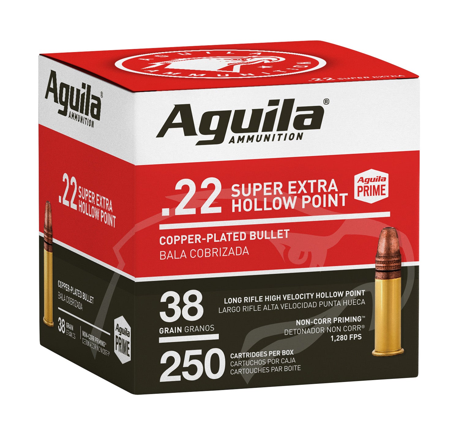 AGUILA 1B221103      22LR HV SP 38GR         250/8