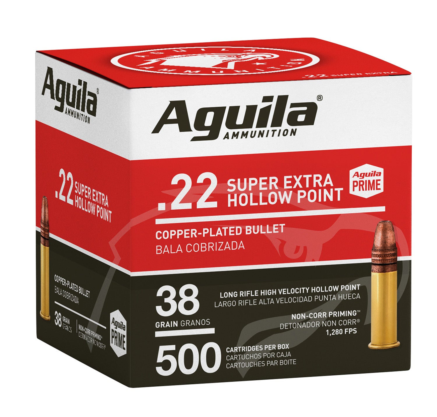 AGUILA 1B221118      22LR HV HP 38GR         500/4