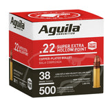 AGUILA 1B221118      22LR HV HP 38GR         500/4
