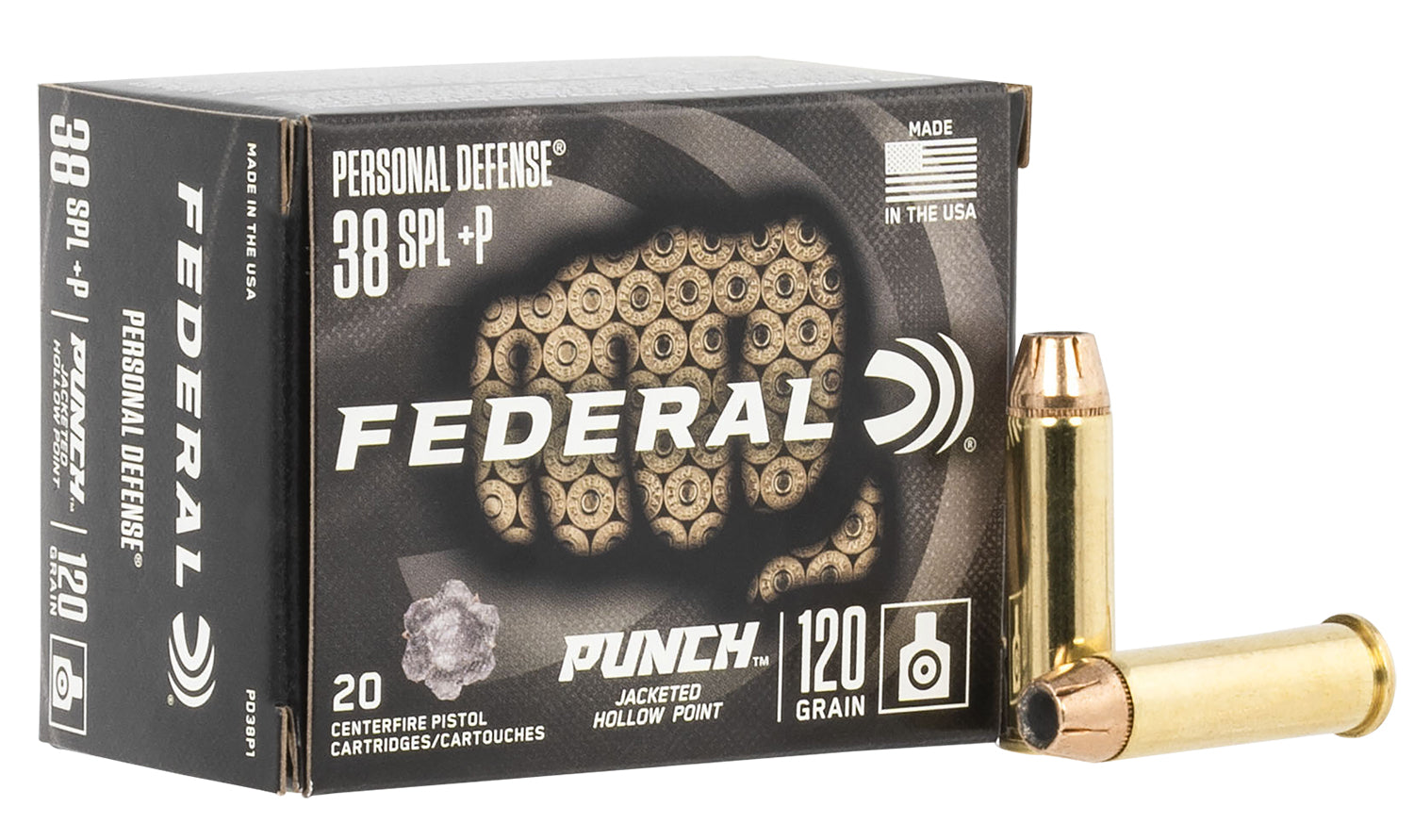FED PD38P1         38SP+P  120 PUNCH JHP     20/10