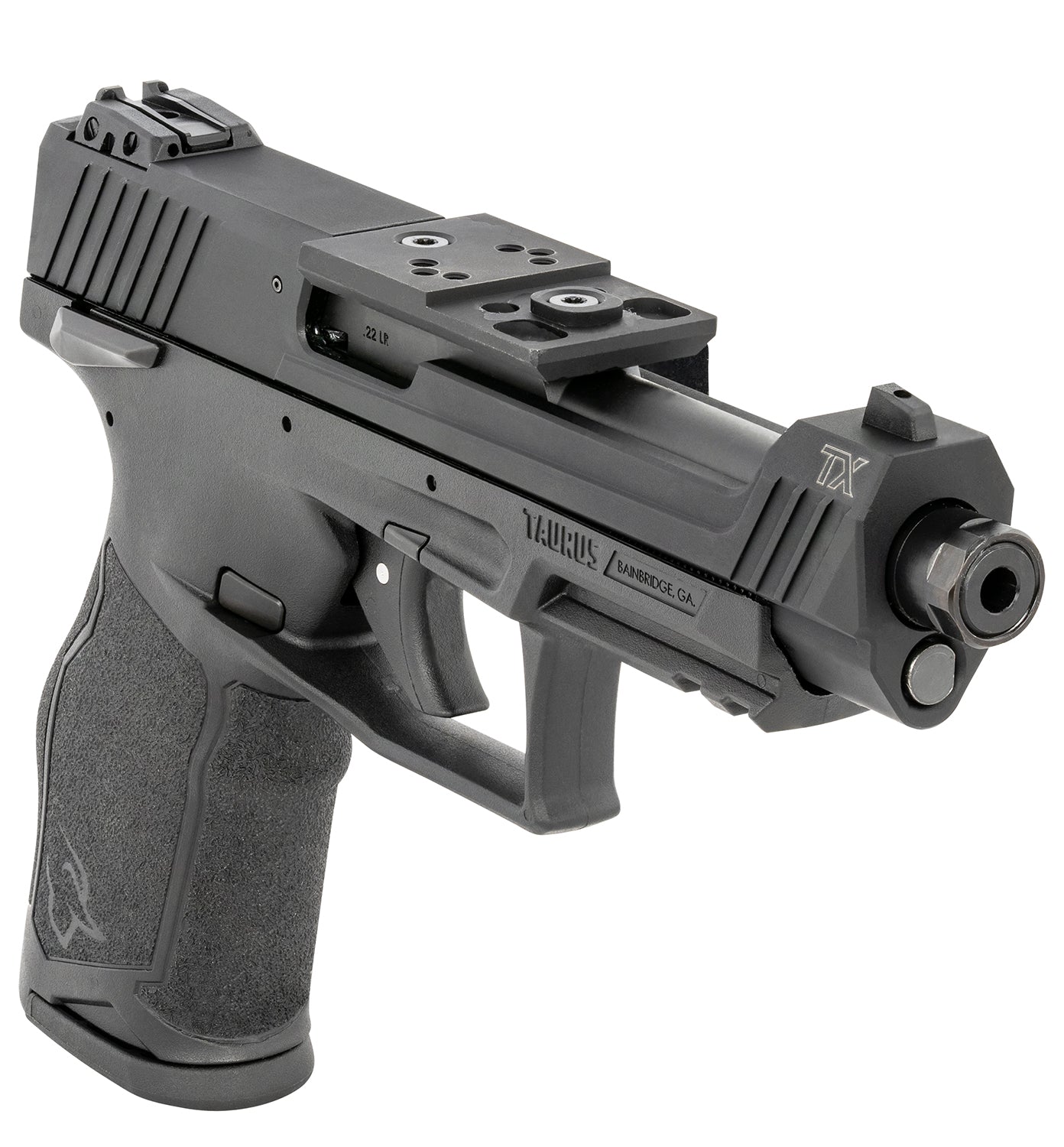 TAU 1-TX22C151      TX22 22LR DAO COMP 5.25 BK/BK