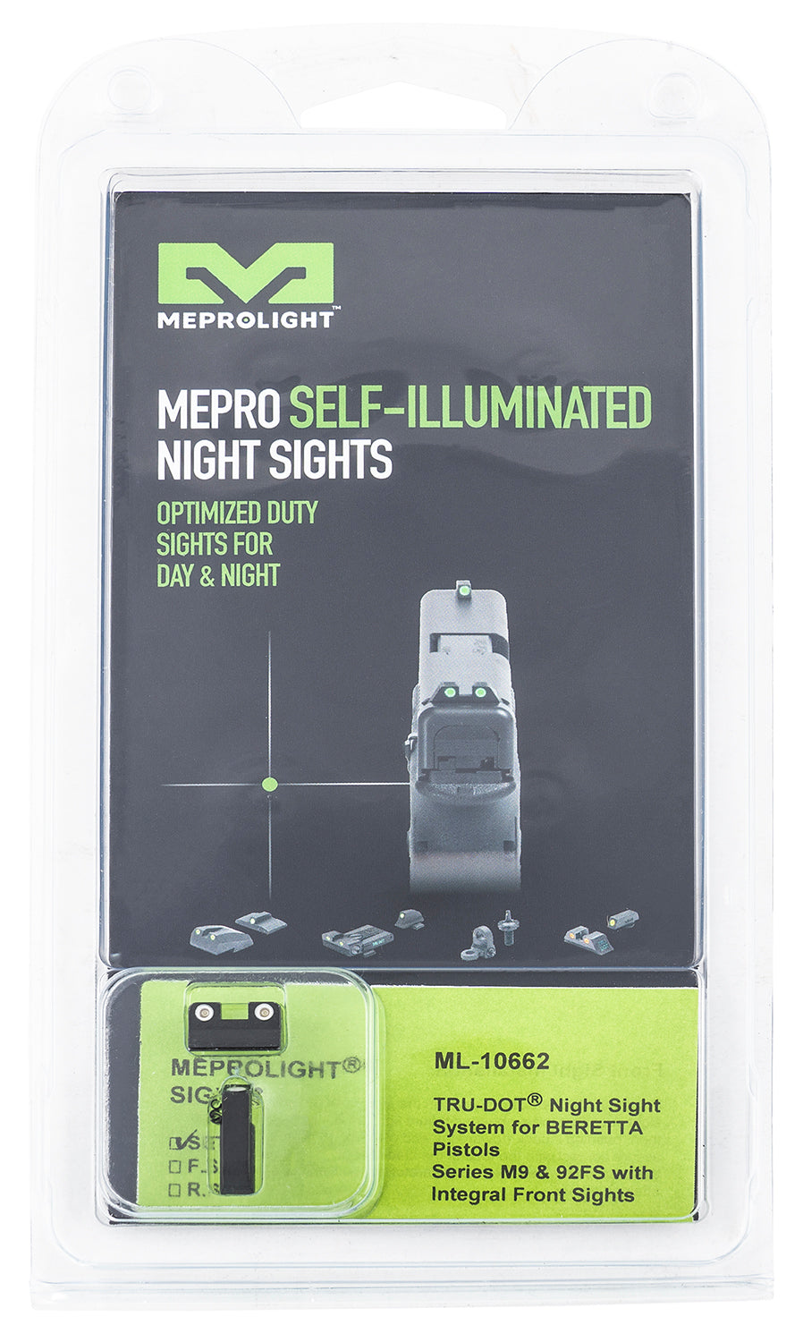MEPRO 106623101  TRUDOT BERETTA M9/M92    GRN/GRN