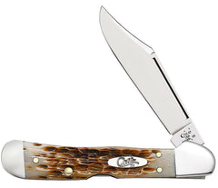 CASE 00133 AMBER BONE PEACH SEED JIG MINI COPPERLK