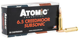 ATOMIC 00482 6.5CRD      129 SUBSONIC JHP    20/10