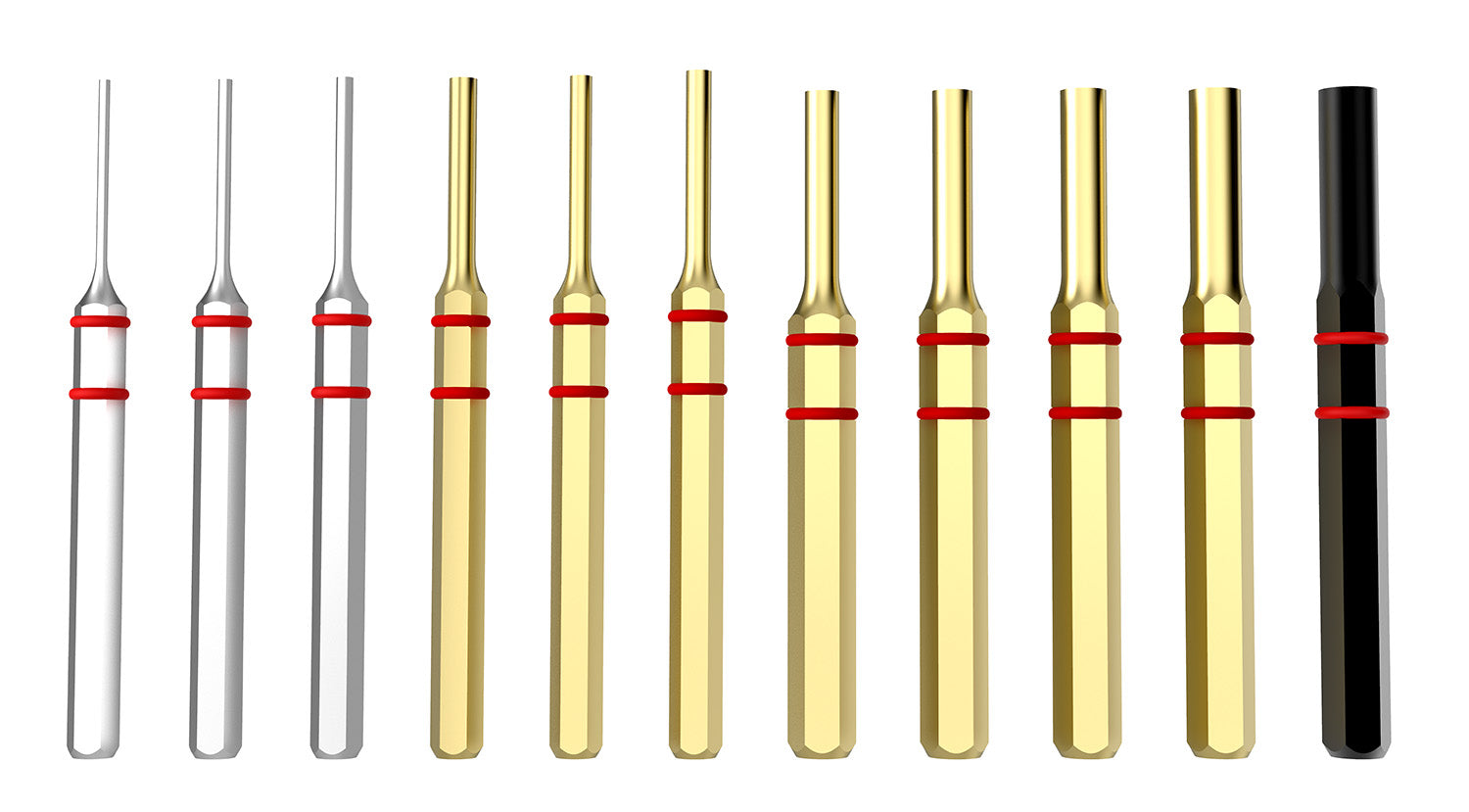 AVID AVHPS-B      ACCU PUNCH HAMMR PUNCH SET BRASS
