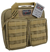 GPS T1411PCT    TACTICAL DBL PISTOL CASE       TAN
