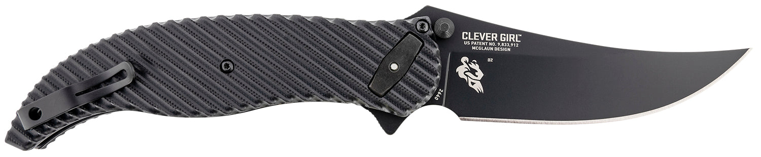CRKT 2640     CLEVER GIRL FLDER 4.1  PLAIN     BLK