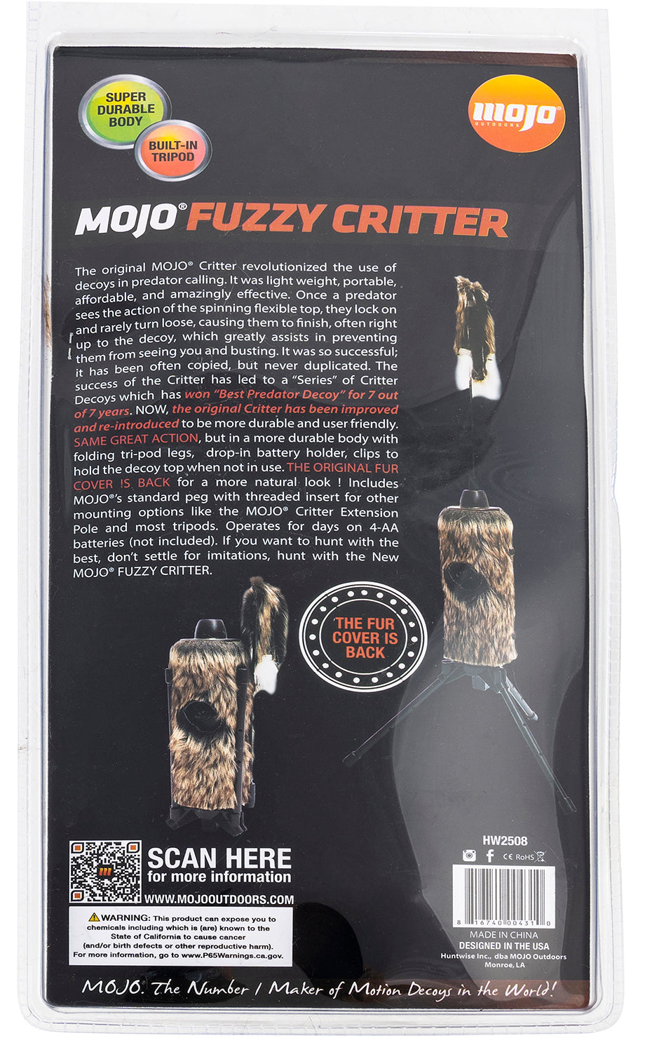 MOJO HW2508   FUZZY CRITTER