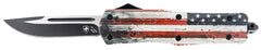 TEMP LWUS331   LRG   WOOD US FLAG DROP BLK