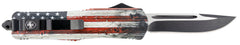 TEMP LWUS331   LRG   WOOD US FLAG DROP BLK