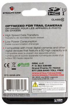 STEAL STC-32GB-2PK   32GB SD CARD  2PK