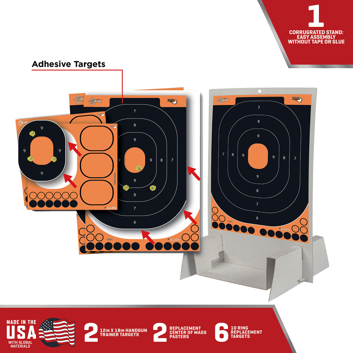 ALLEN 15548  EZ AIM ADHESIVE SPLASH HG TRAIN KIT