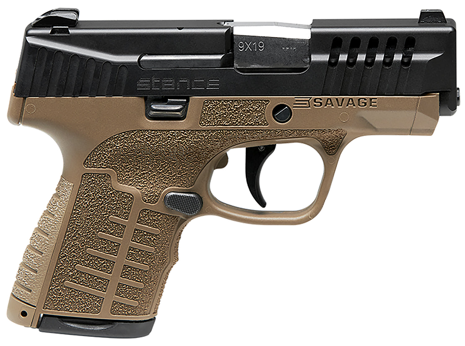 SAV 67007 STANCE MC9 FDE NS   9MM 3.2 7/8