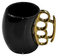 CAMP CBG-M-1026   MUG BRASS KNUCKLE BLK &amp; GOLD