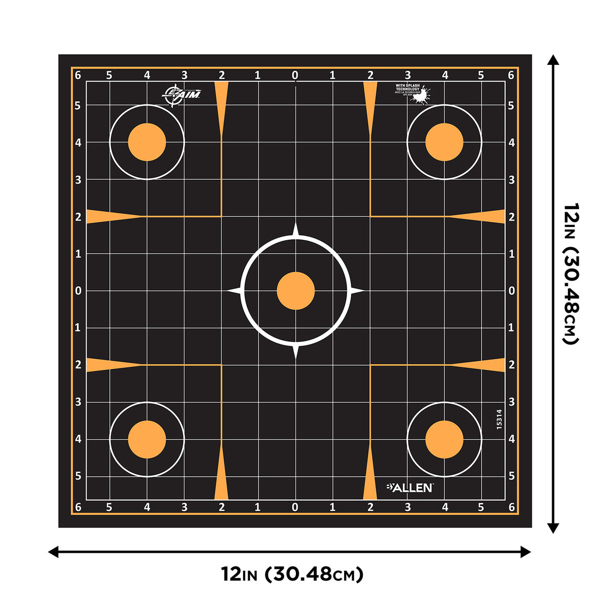 ALLEN 1531410 EZAIM SPLASH  12X12 SIGHTIN GRID