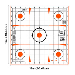 ALLEN 15333100 EZ AIM PAPER   12X12 SIGHT GRID 100