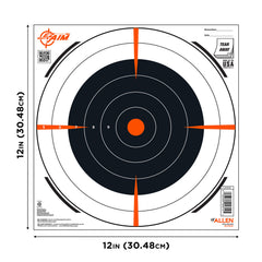 ALLEN 15334100 EZ AIM PAPER   12X12 BULLSEYE   100