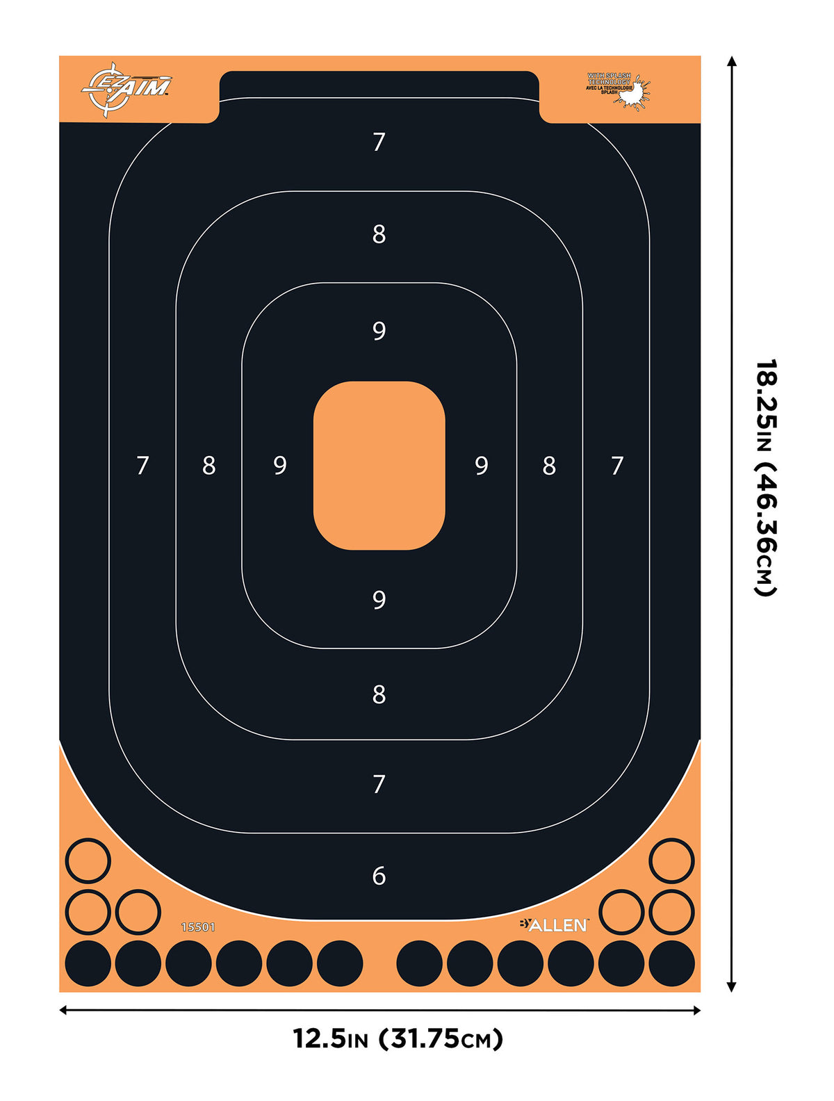 ALLEN 1550125  ADHESIVE SPLASH HG  TRAIN TARGET
