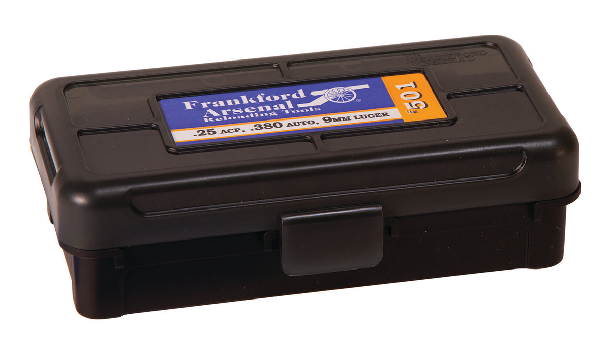 FRANK 1083783  HINGE TOP AMMO BOX 25 380 9MM   50R