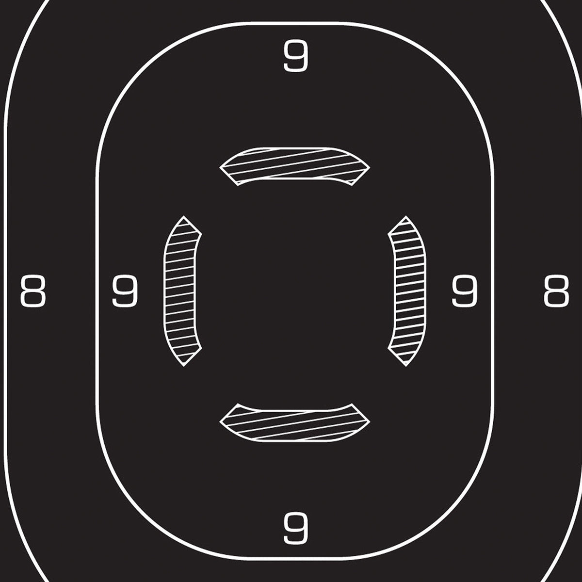 ALLEN 15447  EZ AIM  SILHOUETTE TRGT 12X18 25 PK