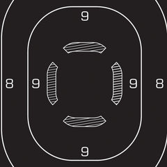 ALLEN 15447  EZ AIM  SILHOUETTE TRGT 12X18 25 PK