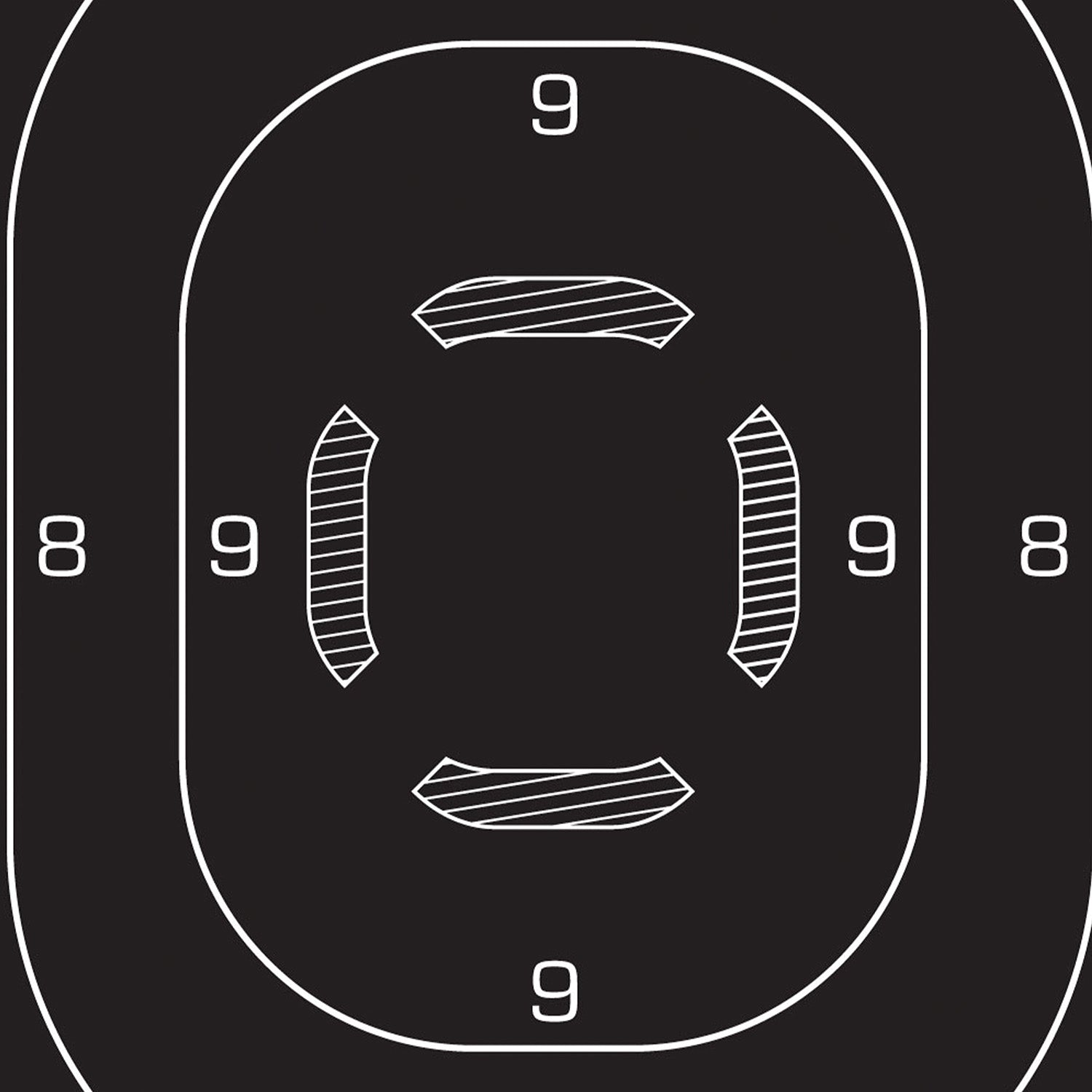 ALLEN 15447  EZ AIM  SILHOUETTE TRGT 12X18 25 PK