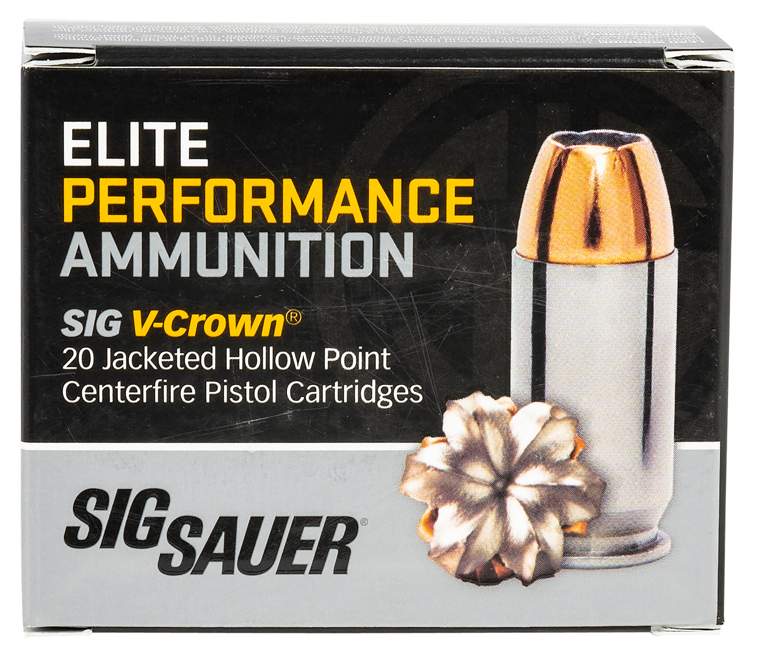SIG E10MM200-20          VCRWN 10MM 200 JHP  20/10