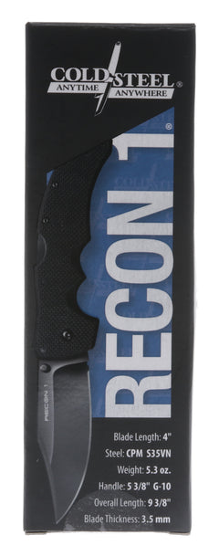 COLD  27BC    RECON 1 CLIP POINT PLN EDGE 4"