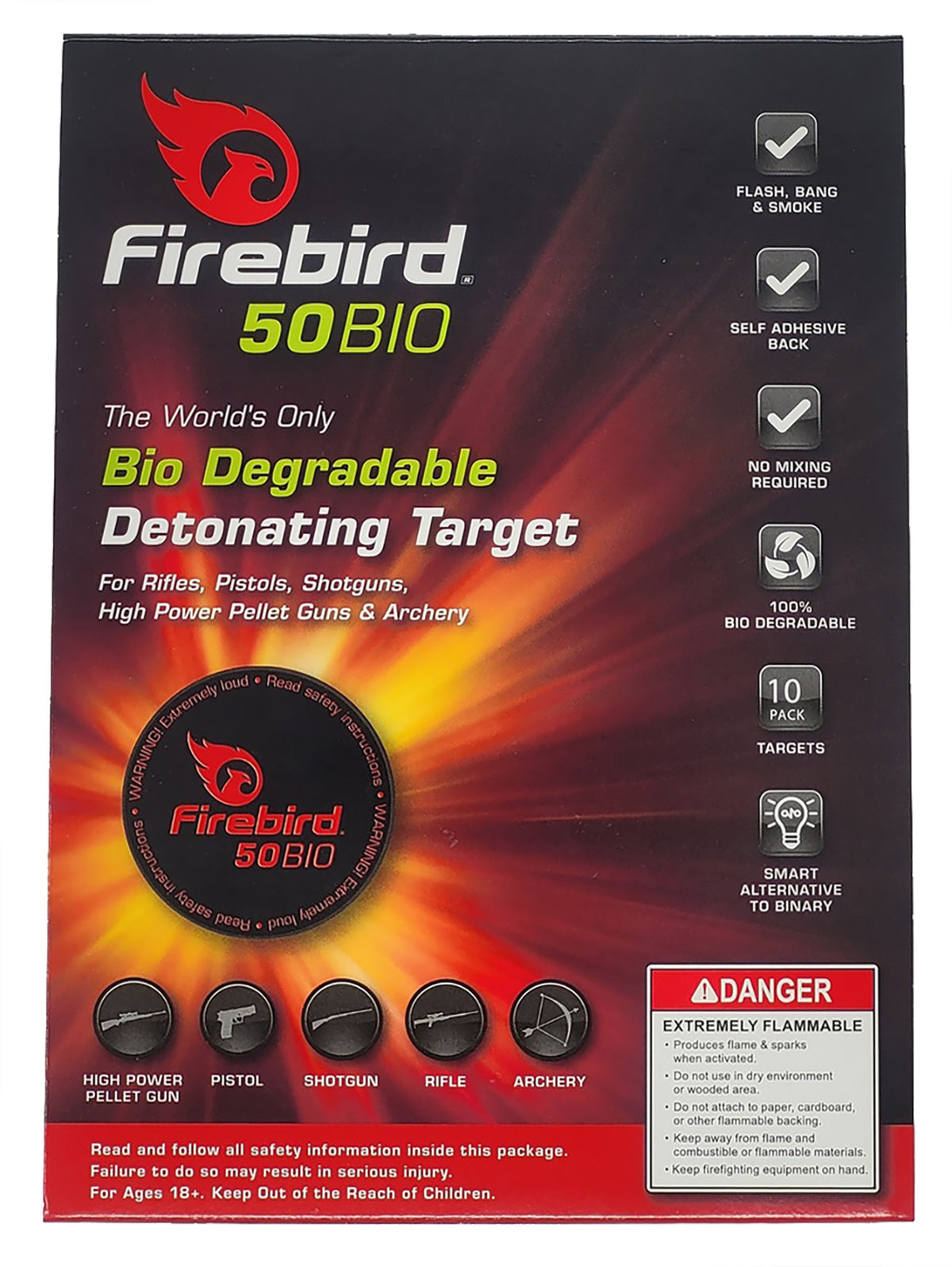FIREBIRD 50BIO   50     DETONATING TARGETS      10