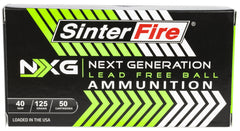 SINTERFIRE SF40125NXG 40 S&amp;W 125GR.LEAD-FREE 50/20