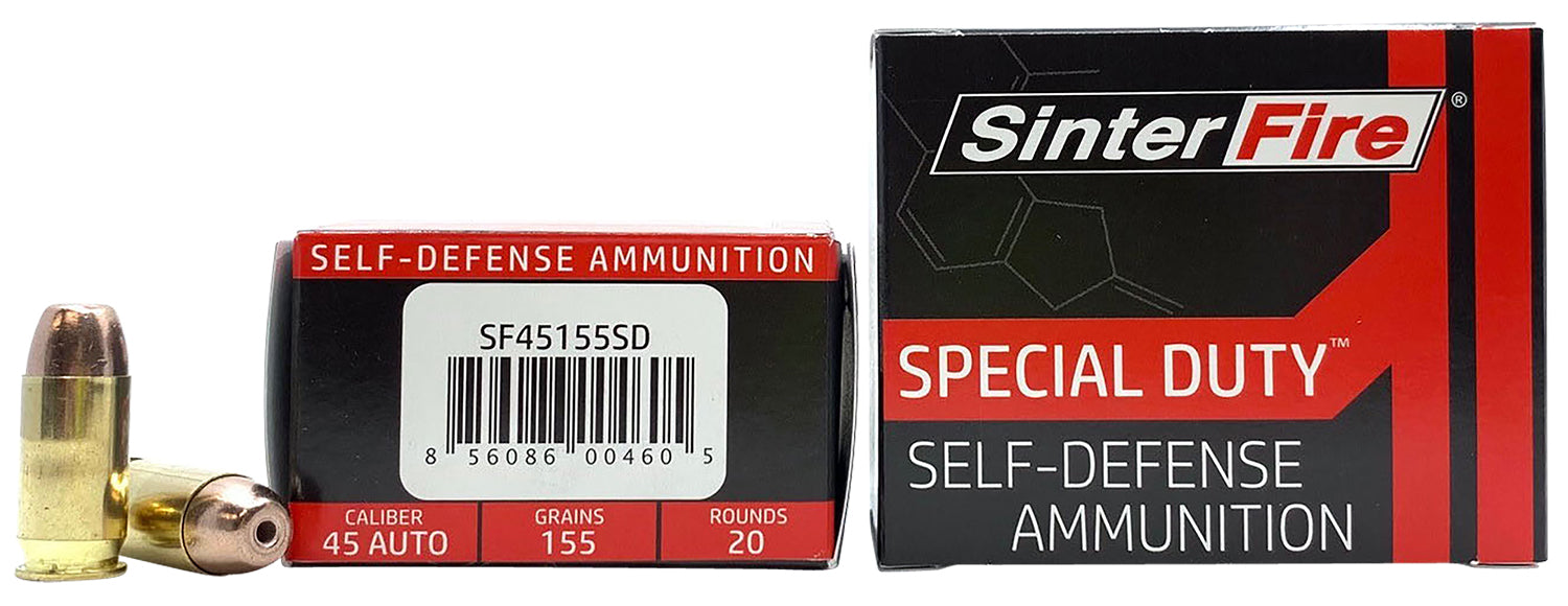 SINTERFIRE SF45155SD  45A 155GR.HOLLOW POINT 20/10